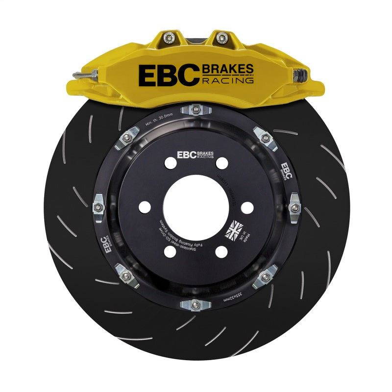 EBC Racing 17-22 Honda Civic Type-R (FK8) Yellow Apollo-6 Front Right Caliper