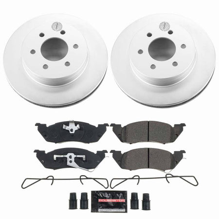 Power Stop 97-98 Dodge Dakota Front Z23 Coated Brake Kit