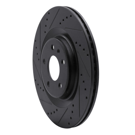DFC 08-25 Audi A6 ALLROAD Rear Left Drilled & Slotted Black Brake Rotor