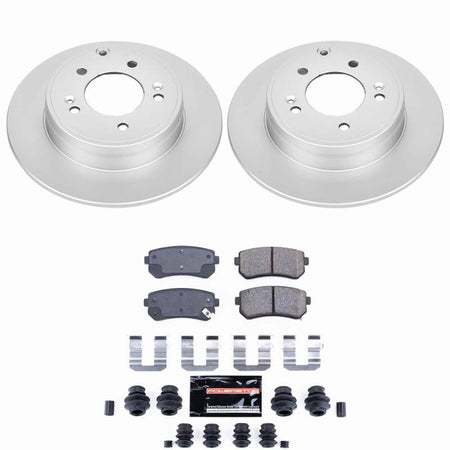 Power Stop 2015 Hyundai Sonata Rear Z23 Coated Brake Kit