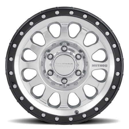 Method MR315 17x8.5 0mm Offset 6x135 87mm CB Polished Wheel - Gloss Black Lip