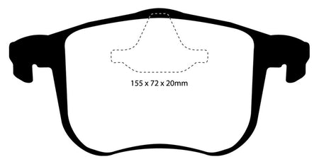 EBC 06-11 Saab 9-3 2.0 Turbo (Aero) Yellowstuff Front Brake Pads