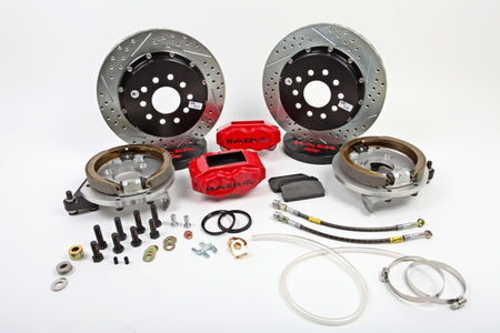 Baer Brakes 65-70 Chevrolet Biscayne 13in SS4+ Rear SDZ Brake Kit - Hugger Orange