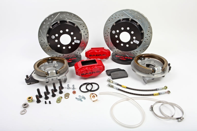 Baer Brakes 67-69 Pontiac Firebird 13in SS4+ Rear SDZ Brake Kit - Monster Green