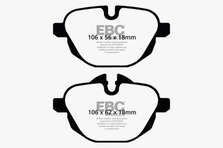 EBC 14-20 BMW i8 Bluestuff Rear Brake Pads