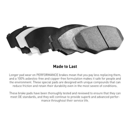 R1 93-98 Toyota Supra Front Performance Sport Brake Pads