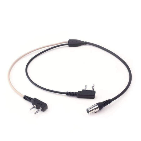 Rugged Radios DUAL RADIO Splitter - Connect 2 Radios with 1 Listen Only and 1 Transmit and Receive