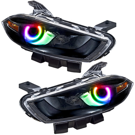 Oracle 13-16 Dodge Dart SMD HL - Black - Halogen - ColorSHIFT w/ 2.0 Controller