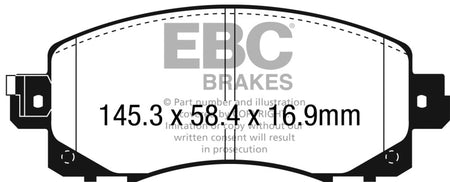 EBC 2022+ Subaru WRX 2.4T Bluestuff Front Brake Pads