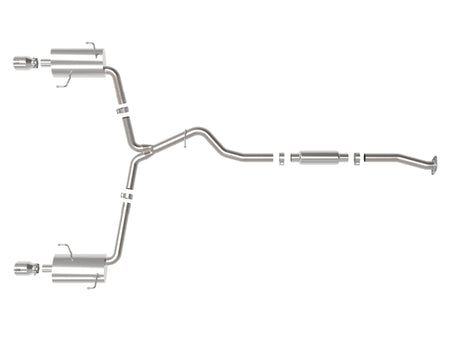 aFe Subaru Forester XT 14-18 H4-2.5L Takeda 2-1/2in to 2-1/4in 304 SS Cat-Back- Polished Tip