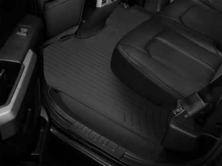 WeatherTech 15+ Ford F-150 (Supercrew w/ 1st Row Bucket Seats) Rear FloorLiners HP - Black