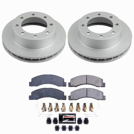 Power Stop 00-05 Ford Excursion Front Z23 Coated Brake Kit