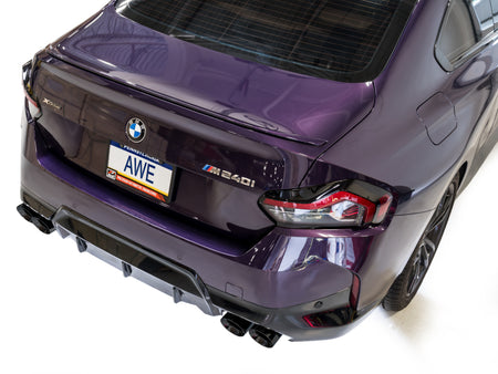 AWE Tuning 22-26 BMW M240i (G42) Track Edition Exhaust - Diamond Black Tips