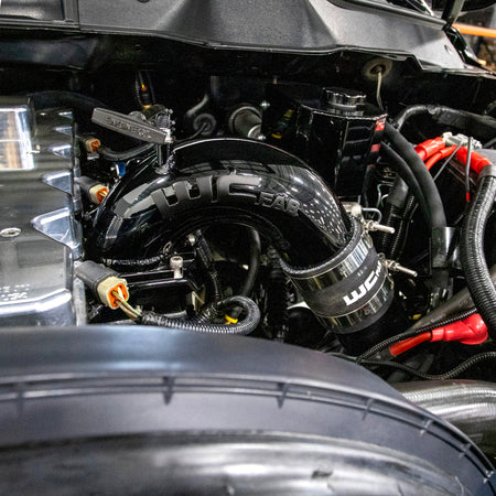 Wehrli 03-07 Cummins 5.9L 3.5in Intake Horn & Driver Intercooler Pipe - Chevy Orange