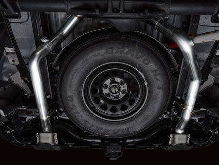 AWE 4th Gen GM 1500 5.3L 0FG Catback Split Rear Exit (w/ Bumper Cutouts) - OE Tips