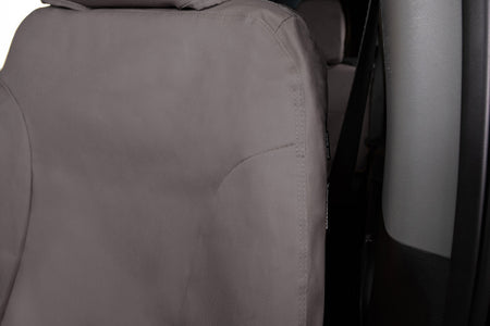 Covercraft 15-26 Ford Transit Polycotton SeatSaver Custom Third Row Seat Covers-Misty Grey