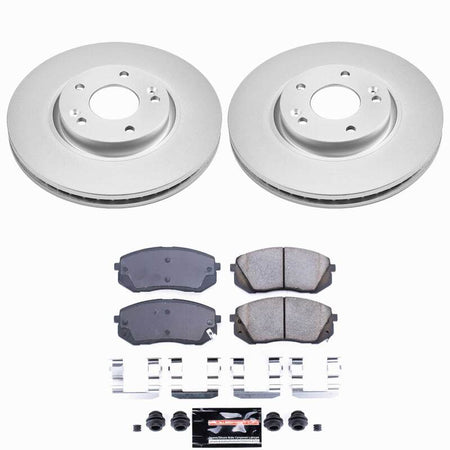 Power Stop 10-15 Hyundai Tucson Front Z23 Coated Brake Kit
