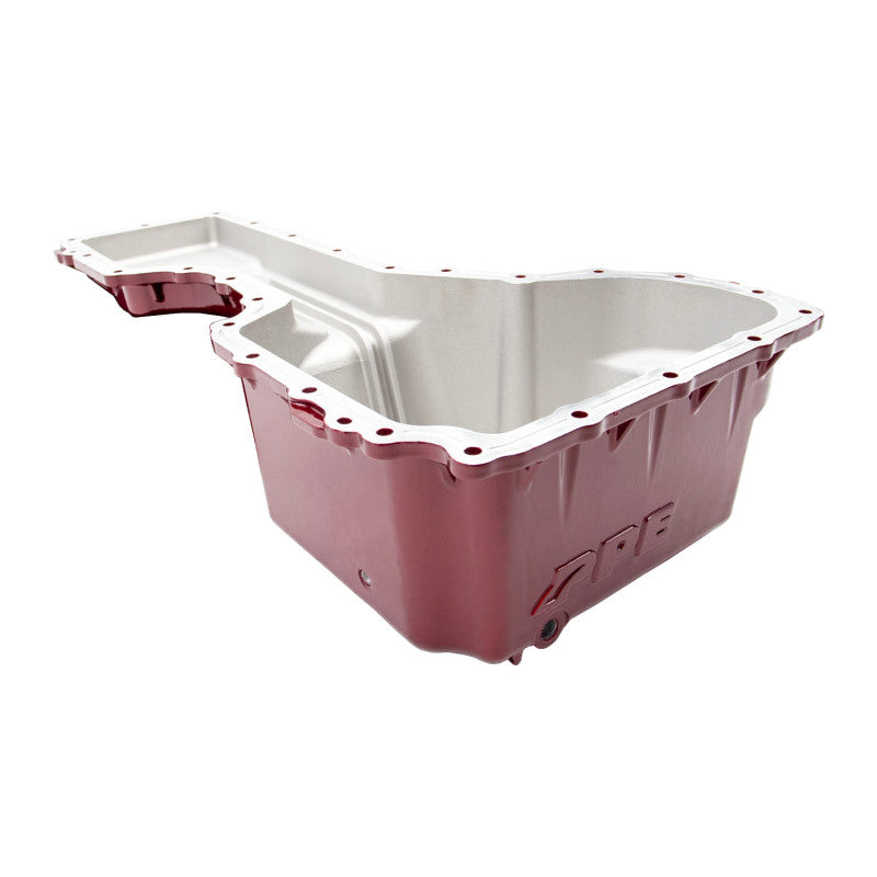 Wehrli 17-19 GM Duramax WCFab X PPE High Capacity Aluminum Oil Pan - WCFab Red
