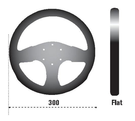 Sparco Steering Wheel 300 Suede Black