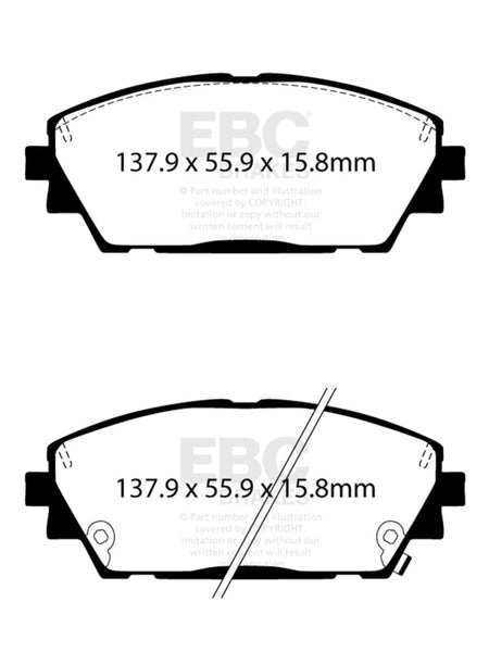 EBC 2019+ Mazda 3 (BP) 2.5L Yellowstuff Front Brake Pads
