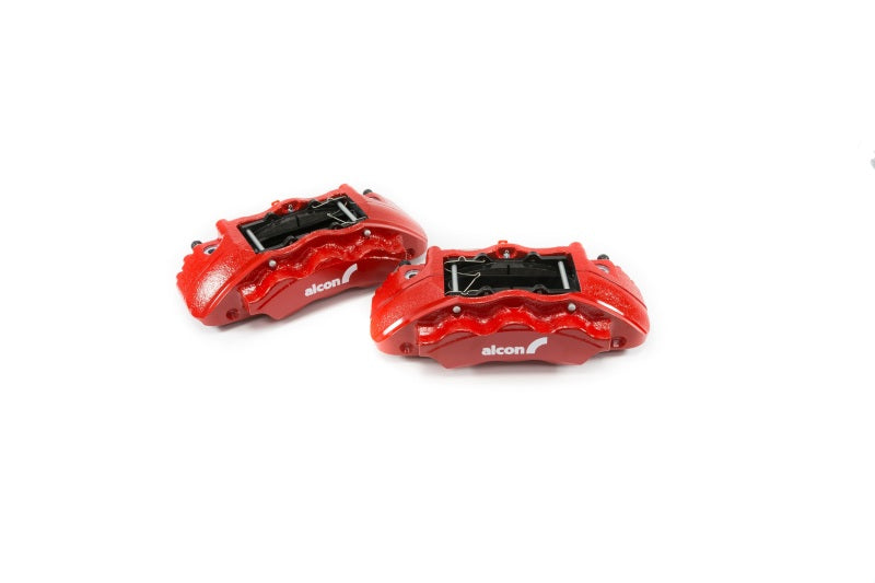 Alcon 2019+ Ford Ranger/2020+ Bronco 2.3L 350x34mm Rotors 6-Piston Calipers Front Brake Kit - Red