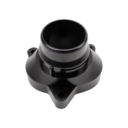 Wehrli 11-25 Ford Power Stroke 6.7L Billet Aluminum Thermostat Housing - Black Anodized