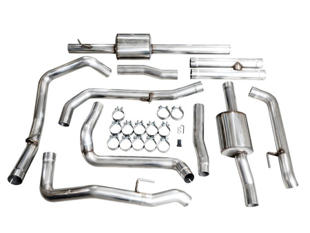 AWE 4th Gen GM 1500 6.2L Catback Split Rear Exit (w/ Bumper Cutouts) - OE Tips