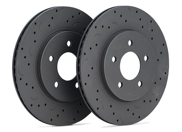 Hawk Talon 2005 Saab 9-2X Aero Slotted-Only Front Brake Rotor Set