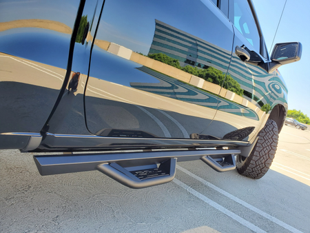 Body Armor 4x4 19-22 Chevrolet Silverado 1500/2500/3500 Crew Cab Ambush Side Steps - Black