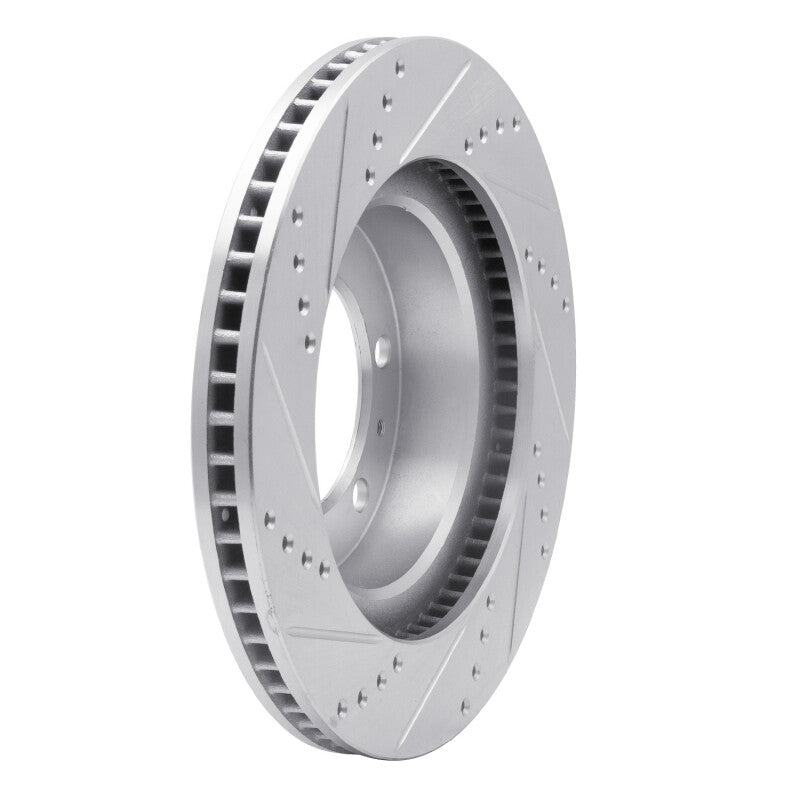 DFC 05-23 Toyota Tacoma Front Right Drilled & Slotted Silver Brake Rotor