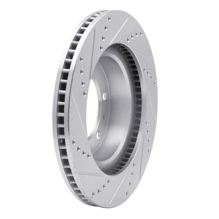 DFC 05-23 Toyota Tacoma Front Right Drilled & Slotted Silver Brake Rotor