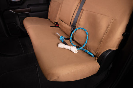 Covercraft 18-22 Dodge Ram ProMaster Polycotton SeatSaver Custom Front Row Seat Covers-Tan