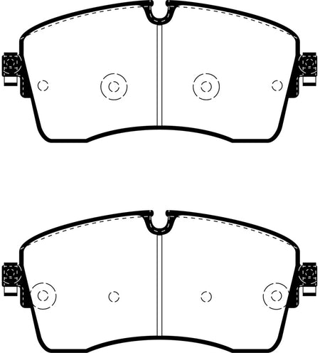 EBC 2018+ Jaguar E-Pace 2.0L Turbo (246) Yellowstuff Front Brake Pads