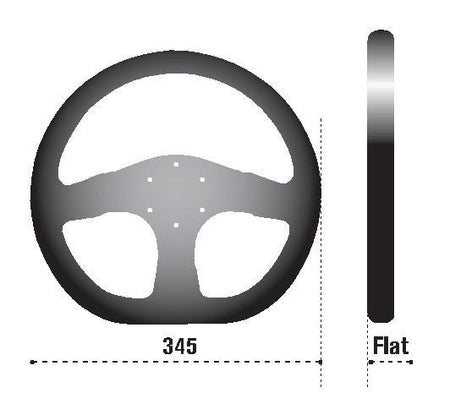 Sparco Steering Wheel P 222 Silver