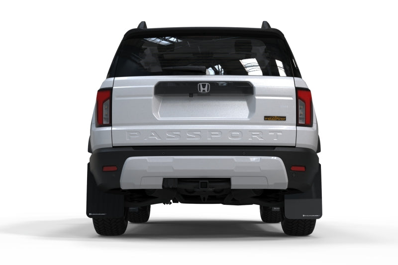 Rally Armor 2026 Honda Passport Black UR Mudflap - Orange Logo
