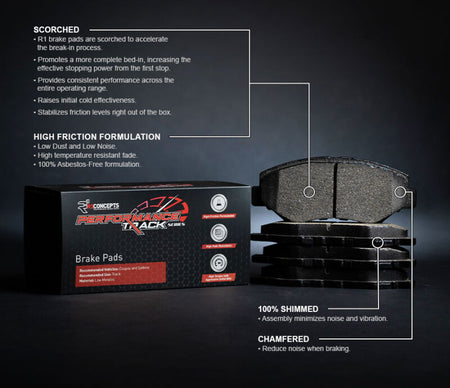 R1 09-20 Nissan 370Z Front Track/Street Brake Pads