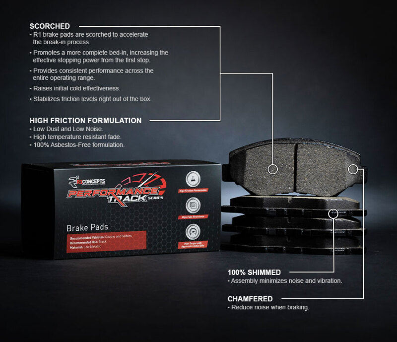 R1 89-98 Nissan 240SX Front Track/Street Brake Pads
