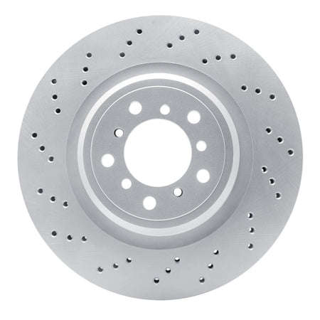 DFC 08-11 BMW 1 Series M Front Left Drilled Hi-Carbon Alloy Geomet Coated Rotor