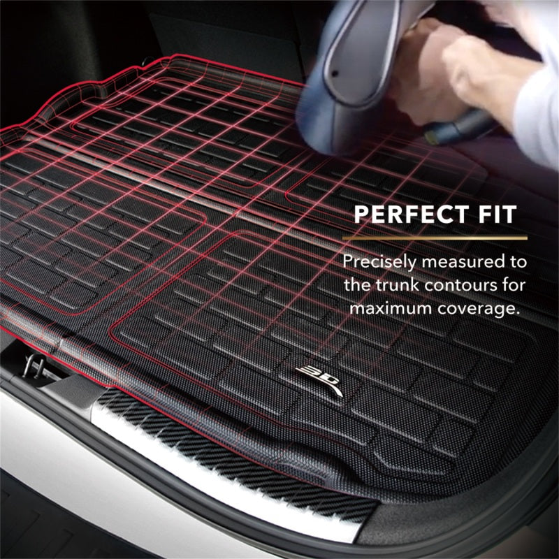 3D MAXpider 19-24 Lexus Es Cross Fold Kagu Black Cargo Liner