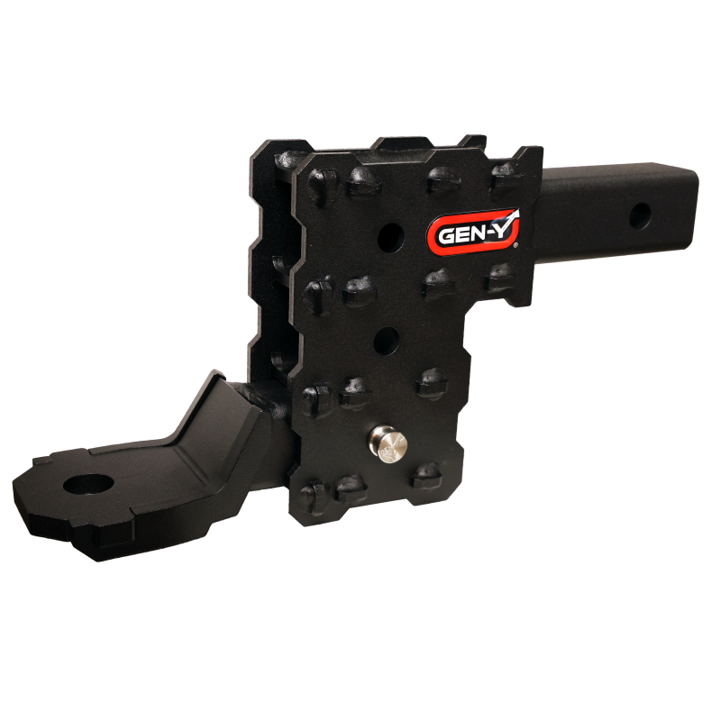 Gen-Y Phantom-X 2in Solid Shank 4.5in Drop 1K TW 10K Hitch w/GH-103705 Platinum Ball Mount