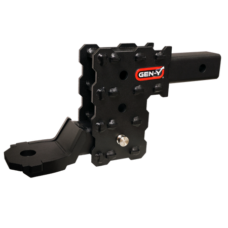 Gen-Y Phantom-X 2in Solid Shank 4.5in Drop 1K TW 10K Hitch w/GH-103705 Platinum Ball Mount
