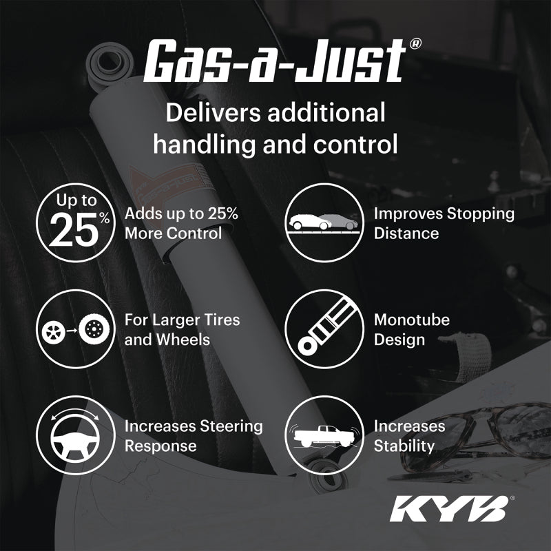 KYB 18-23 Jeep Wrangler Gas-A-Just Monotube Shock - Rear
