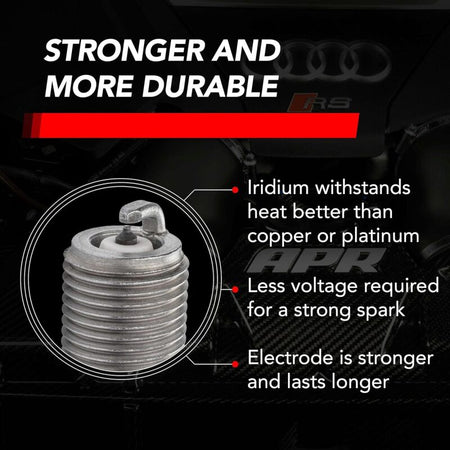 APR EA888.3/4/EA855.2/EA824 Iridium Pro Spark Plug - Heat Range 9 - 14mm x 26.5mm x 16mm - SINGLE