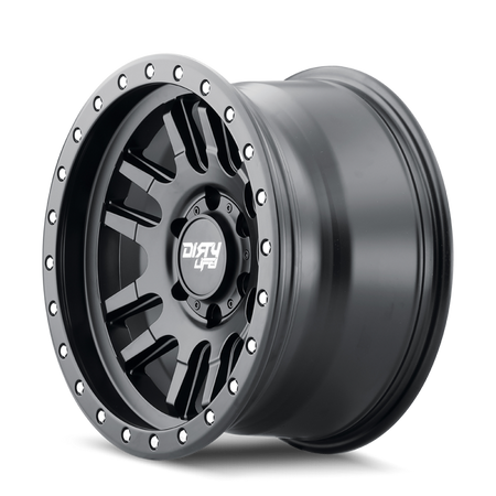 Dirty Life 9309 Canyon Pro 17x9/6x139.7 BP/0mm Offset/106mm Hub Matte Black Wheel - Beadlock