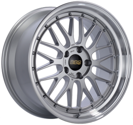 BBS LM 19x9.5 5x112 ET23 Diamond Silver Center Diamond Cut Lip Wheel - 82mm PFS/Clip Required