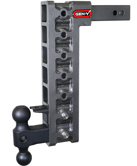 Gen-Y Mega Duty 2in Shank 15in Drop 10K Hitch w/GH-031 Dual-Ball/GH-032 Pintle Lock