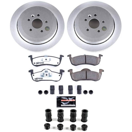 Power Stop 13-19 Lincoln MKT Rear Z36 Coated Truck & Tow Brake Kit