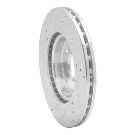 R1 09-19 Dodge Vision (Mexico) Front Right Drilled & Slotted Silver Brake Rotor