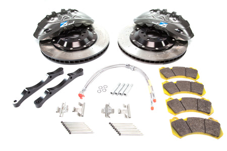 Alcon 2009+ Nissan GT-R R35 412x36mm Rotor 6 Piston Caliper RC6 Front Axle Kit - Grey