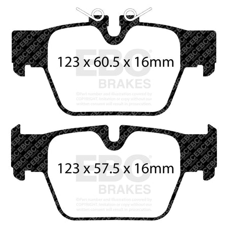EBC 2018+ BMW X2 Yellowstuff Rear Brake Pads